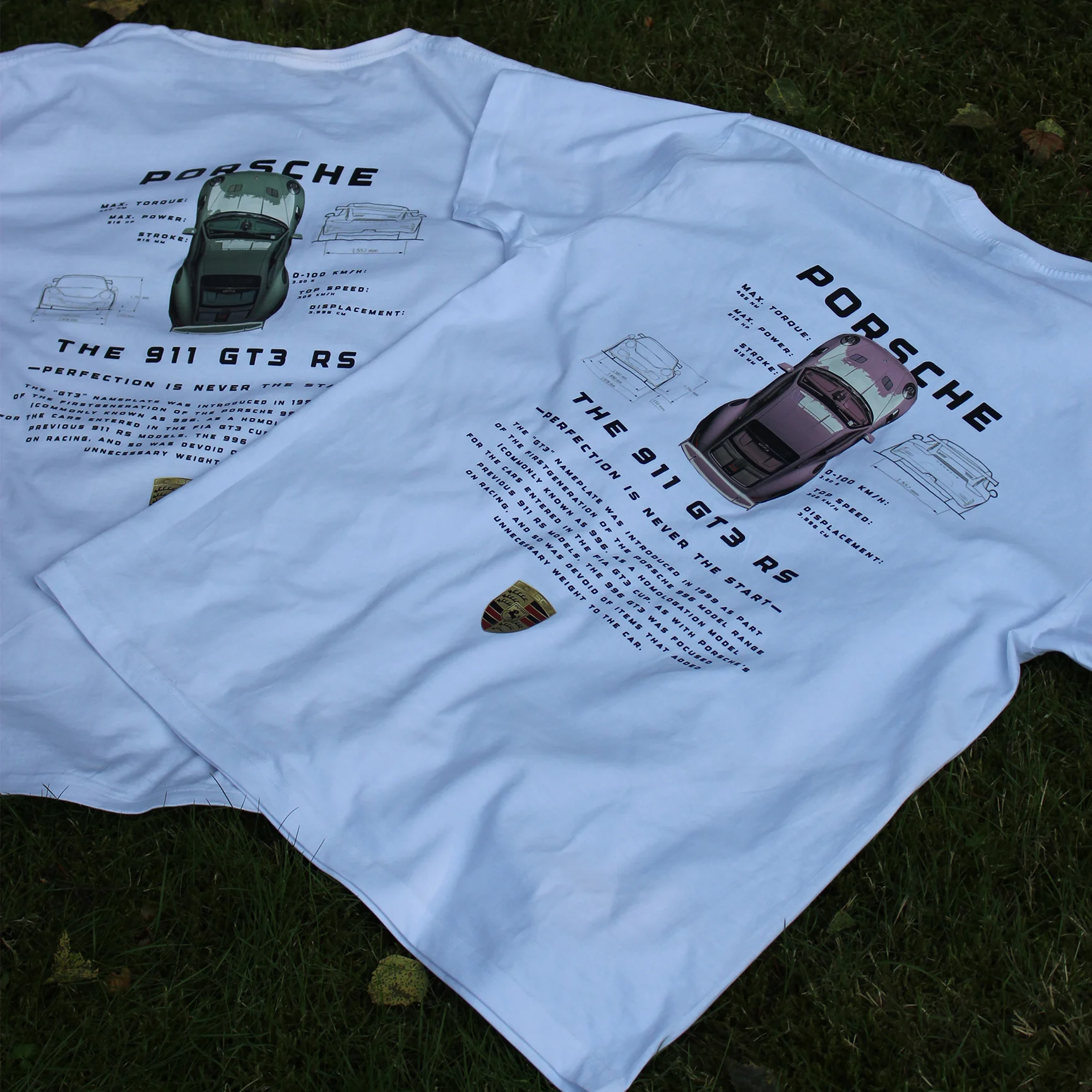 T-shirts for couples – Porsche 911 GT3 RS - Image 2