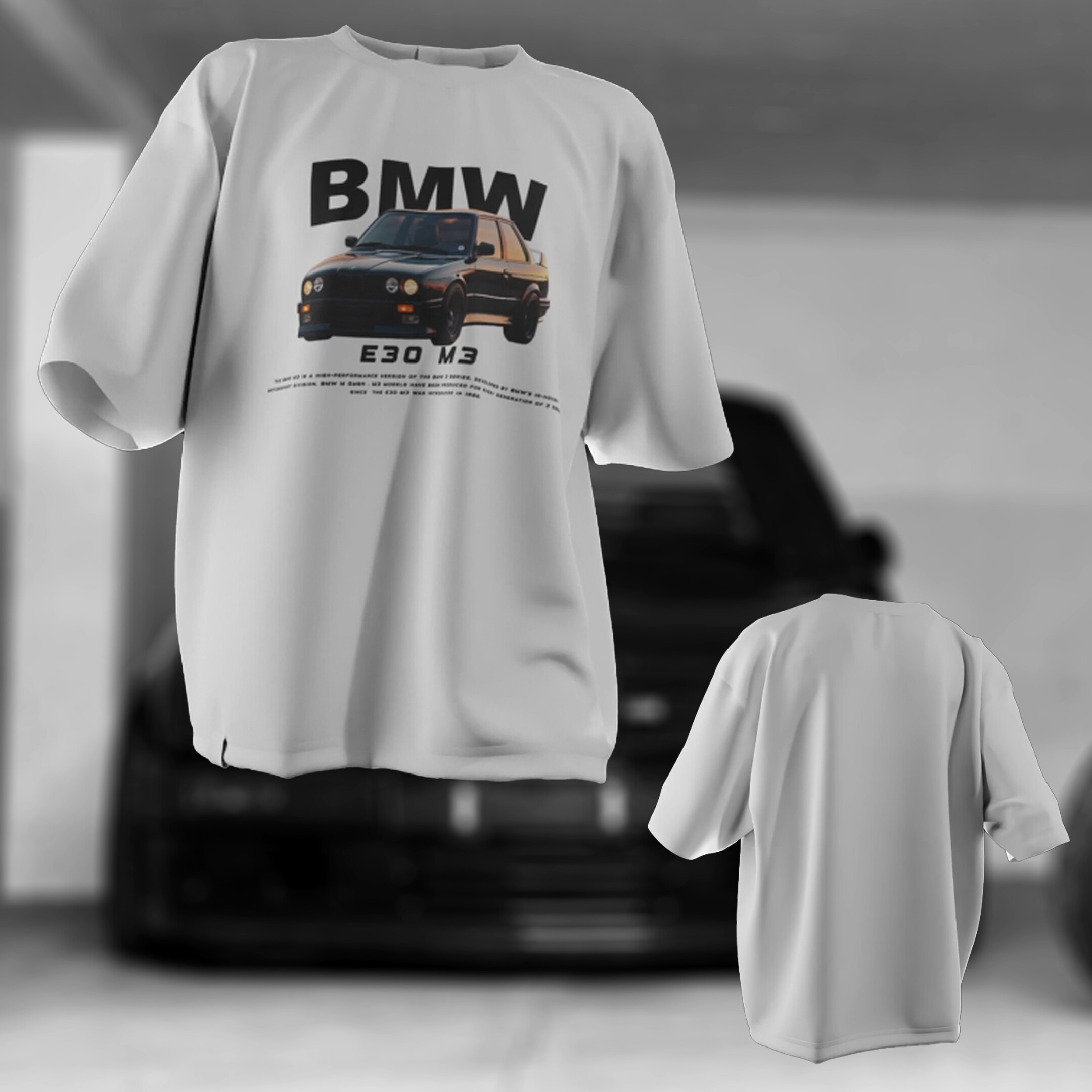 BMW E30 M3 Couples T-Shirts - Image 2