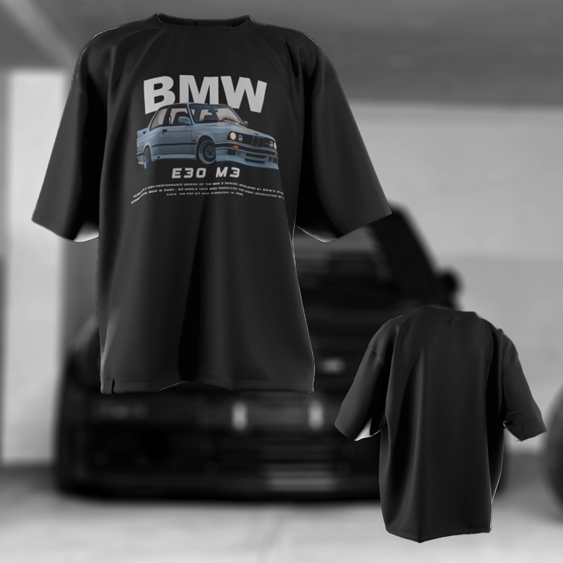 BMW E30 M3 Couples T-Shirts - Image 3